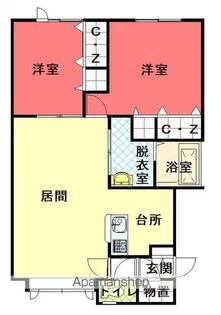 アシルB【2階】の間取り