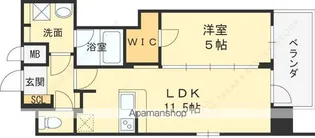 スプランディッド京橋EAST【9階】の間取り