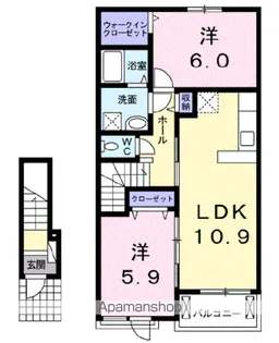 クリアネス ベル【2階】の間取り