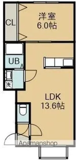 スペース昭和Ⅱ【203号室】の間取り