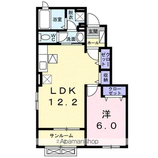 フィデールⅡ【1階】の間取り