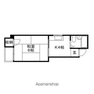 コーポラス寺町【5階】の間取り