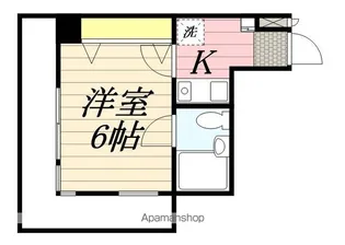 イレブン大久保日大前【3階】の間取り