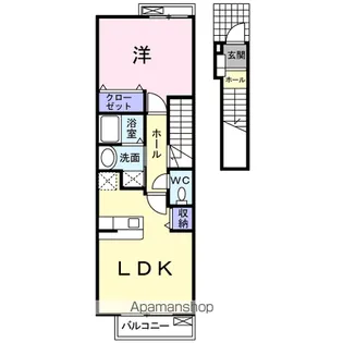 カレントB【2階】の間取り