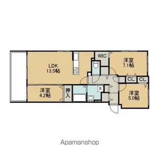 セントラルレジデンスポルトム【601号室】の間取り