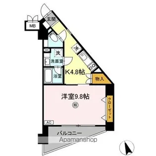 Tー2FLAT【6階】の間取り