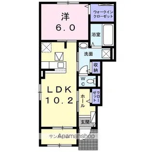 アルモニー Ⅱ【1階】の間取り