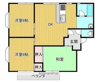 牟礼ぐらしROOM②【A202号室】の間取り