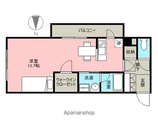 ラス・カサス【405号室】の間取り