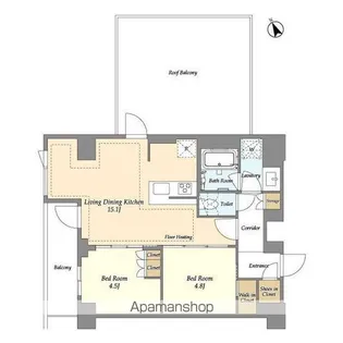 オアーゼ日暮里レジデンス【12階】の間取り