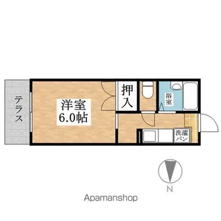 ミヒロハイツ【108号室】の間取り
