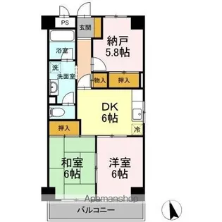 グランドール高橋【3階】の間取り