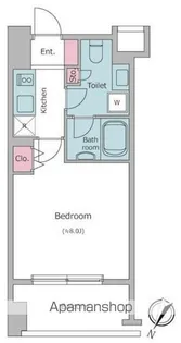 レジディア築地【5階】の間取り
