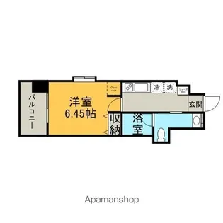 アソシアグロッツオ薬院サウスシーン【13階】の間取り