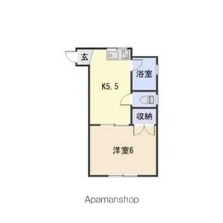 1Kの間取り画像