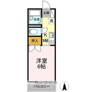 クラスターサウス【1階】の間取り