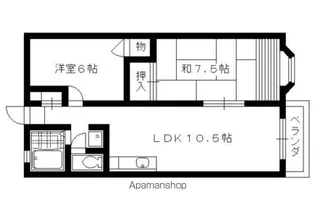 Lアポルテ【2階】の間取り