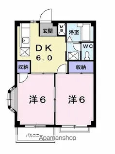 ルミエール正木B【2階】の間取り