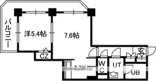 PRIME URBAN札幌 RIVER FRONT【17階】の間取り