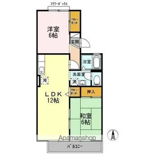 セジュールU【2階】の間取り