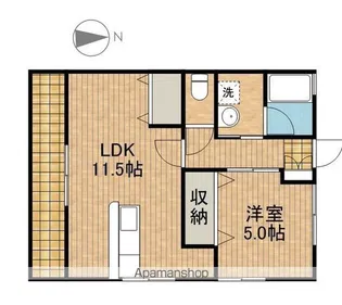 リバティーハイツ【1階】の間取り