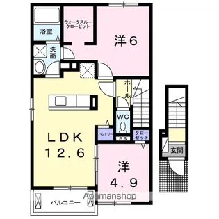 ハッピーフォレストⅡ【2階】の間取り