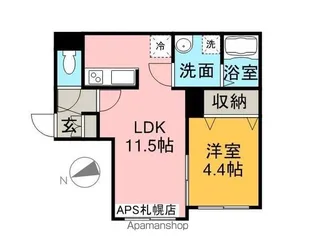 パーチェ宮の森【1階】の間取り