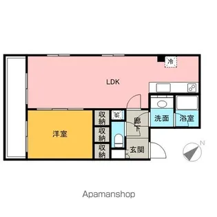 レジディア月島Ⅲ【12階】の間取り