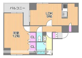 第一天瀬ビル【7階】の間取り