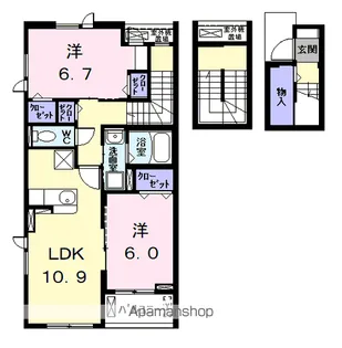 クレール・アンジュⅠ【3階】の間取り