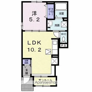 フェリクス【1階】の間取り