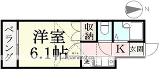 西方レジデンス【202号室】の間取り