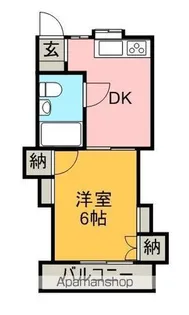 ユースハイツⅡ【2階】の間取り