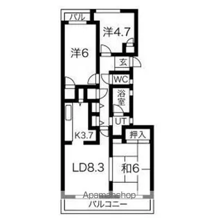 サンヒルズ上大岡【3階】の間取り