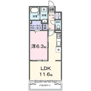 アウラティエ【3階】の間取り