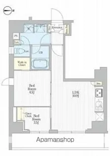 REFRAME 5 IRIYA【7階】の間取り