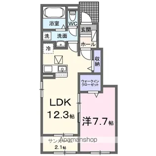 STAYGOLD北上Ⅱ【1階】の間取り