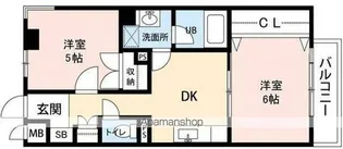 ロワイヤル東井堀12【202号室】の間取り