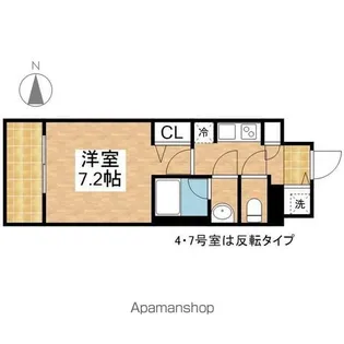 エス・キュート 丸の内【9階】の間取り