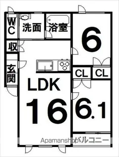 TOWN RADIANT(タウン レディアント)【3階】の間取り