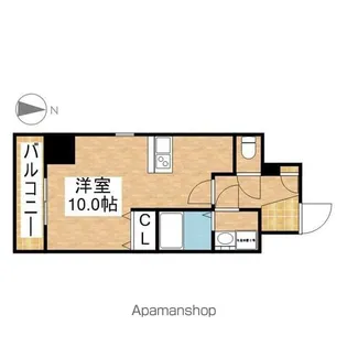 THE RESIDENCE IMAIKE EAST【6階】の間取り