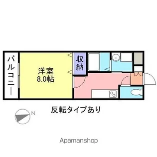 パールヴィレッジ【105号室】の間取り