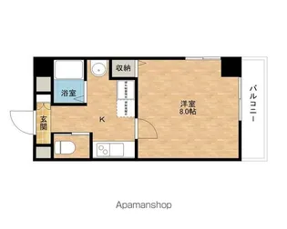アヴァンドール熊取【402号室】の間取り