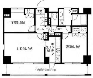 幕張ベイタウンマリンフォート【5階】の間取り