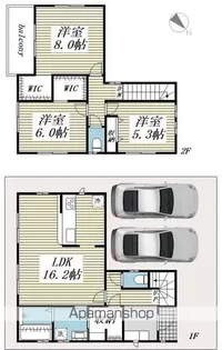 埼玉県鶴ヶ島市大字藤金【一戸建】の間取り