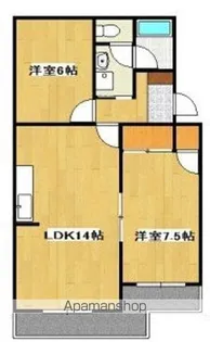 スカイシャトウ城山Ⅰ【4階】の間取り