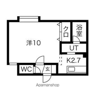 インセンスリヴァー04【103号室】の間取り