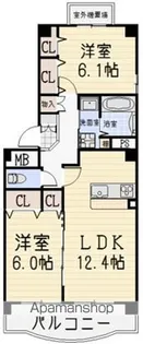 ヒルズ楠 南棟【3階】の間取り