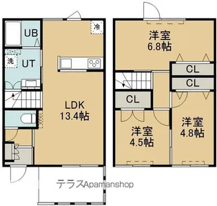 ミカハウスⅡ(ミカハウスツー)【102号室】の間取り