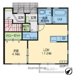フリーデンⅡ【A101号室】の間取り